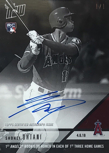 On-Card Autograph # to 5 - Shohei Ohtani - TOPPS NOW®