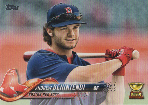 2018 TOPPS NOW® # 932 ANDREW BENINTENDI Catch World Series Boston