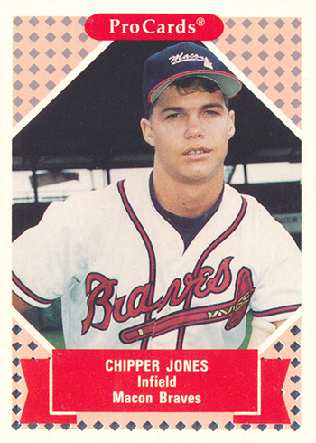  1991 ProCards Minor League Team Set - Macon Braves w/Chipper  Jones (Opened) : Collectibles & Fine Art