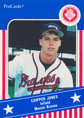  1991 ProCards Minor League Team Set - Macon Braves w/Chipper  Jones (Opened) : Collectibles & Fine Art