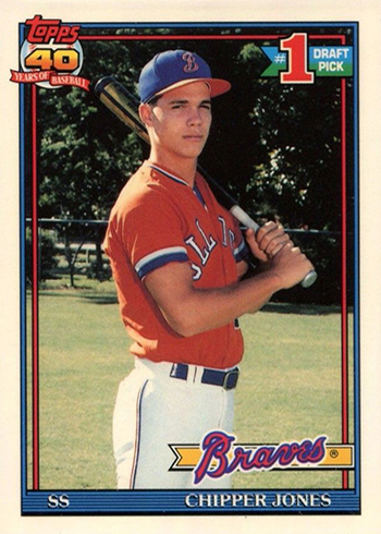 1991 Topps Tiffany Chipper Jones