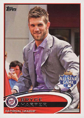 Bryce Harper Rookie 2012 Topps Update #US299, Nationals, MVP