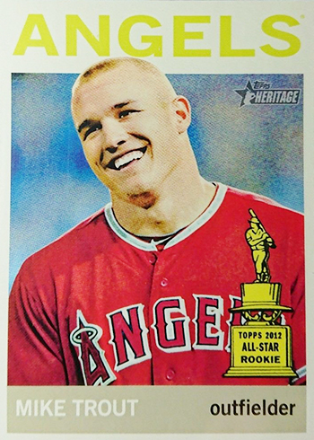 FS $335 - 2022 Topps Heritage Mike Trout Black Chrome Parallel /73