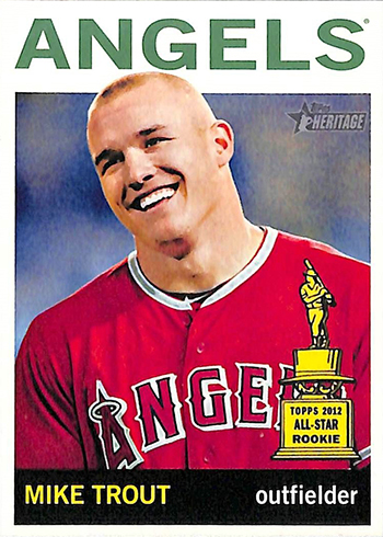 2013 Topps Chrome #1 Mike Trout Baseball Card - Topps All Star Rookie