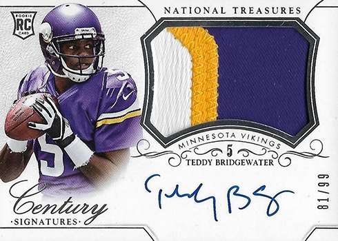 Teddy Bridgewater Signed Vikings Jersey (JSA) NFL Rookie of the Year (2014)