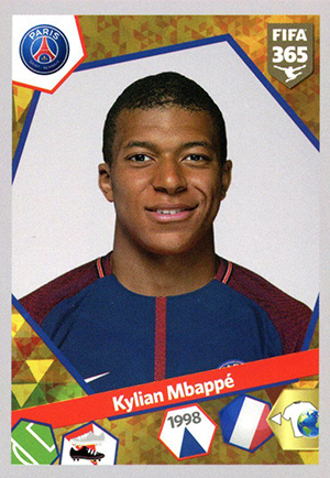 STICKER 248 KYLIAN MBAPPE ROOKIE CHAMPIONS LEAGUE 2017/18