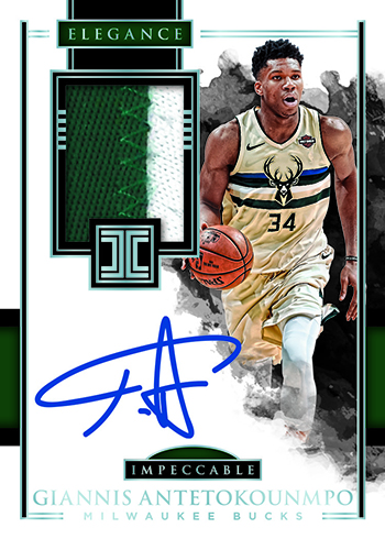 2017-18 Panini Impeccable Basketball Checklist, Team Set Lists, Date