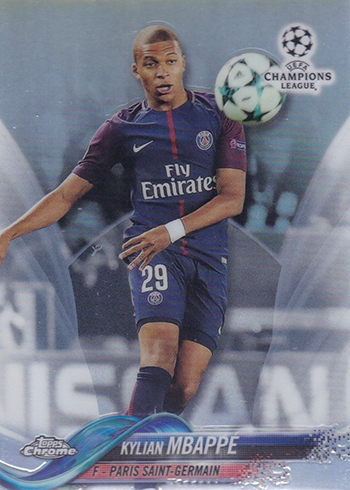 STICKER 248 KYLIAN MBAPPE ROOKIE CHAMPIONS LEAGUE 2017/18