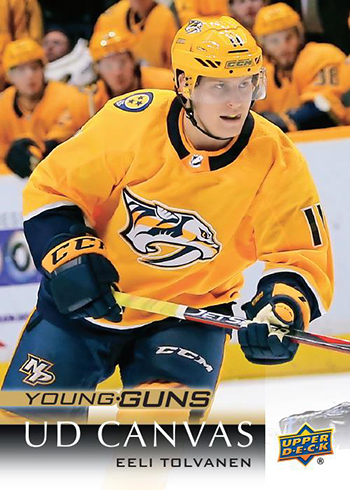 2018-19 Upper Deck Series 1 Hockey UD Canvas Young Guns