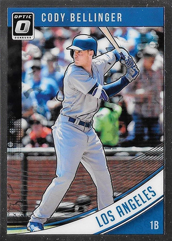 2018 Panini Donruss Optic #YR10 Cody Bellinger Year In Review Blue