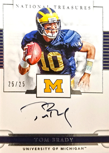 tom brady autographed michigan jersey