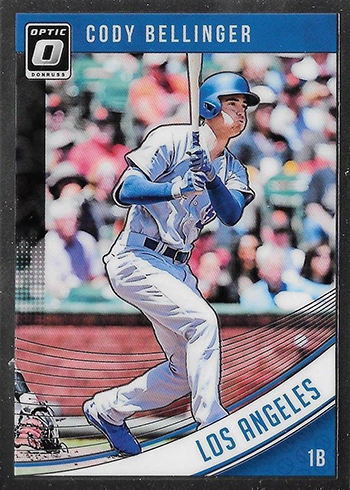 2018 Panini Donruss Optic #YR10 Cody Bellinger Year In Review Blue