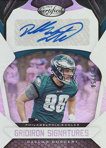 2018 Panini Certified Football Insert Singles Pick Your Cards 