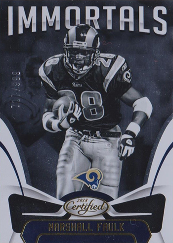 : 2018 Donruss Football #155 Marshall Faulk St. Louis