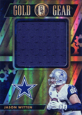 2018 Tony Romo Panini Gold Standard GOLDEN JUMBO THREADS JERSEY 064/12