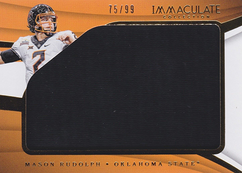 MASON RUDOLPH 2018 Panini Score Collegiate Jerseys #18 JERSEY