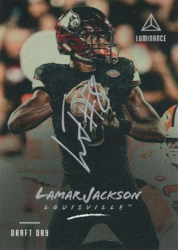 2018 Panini Luminance Draft Day Autographs Lamar Jackson