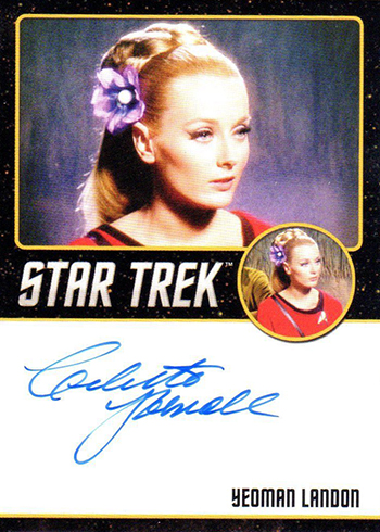 2018 Rittenhouse Star Trek Captains Collection Black Autographs Celeste Yarnall