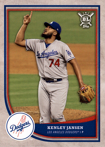 2023 Topps Series 1 - Kenley Jansen - #30 Vintage Stock Parallel #d 63/99  BRAVES