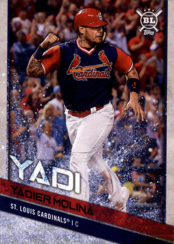 Yadier Molina 2018 Topps Players Weekend LOGO Patch Card #pwp-yml