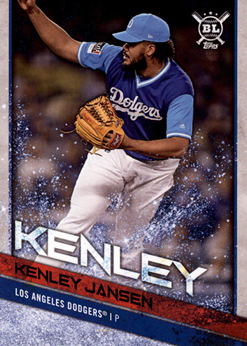 2017 TOPPS NOW #PW-68 KENLEY JANSEN WEARS "KENLEYFORNIA" FOR MLB  PLAYERS WEEKEND