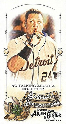 2018 Topps Allen and Ginter Baseball Mini Baseball Superstitions