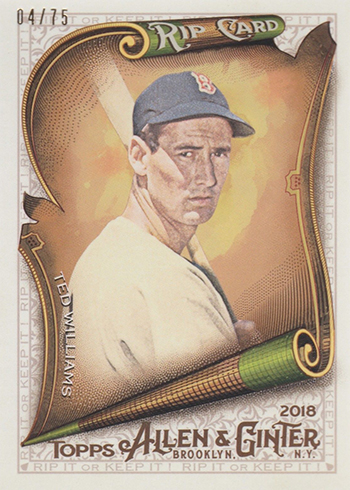 3 CARDS-TED WILLIAMS-PESKY-DOERR-2006 TOPPS ALLEN and GINTER'S