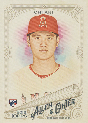 2018 Topps Allen and Ginter Baseball Shohei Ohtani Rookie Card
