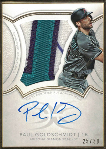 2018 Topps Update Jackie Robinson Patch JRP-PG PAUL GOLDSCHMIDT  Diamondbacks,  in 2023