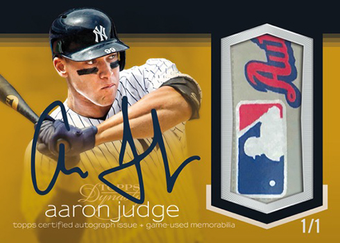 2018 Topps Update Jackie Robinson Commemorative Patch #AJ Aaron Judge