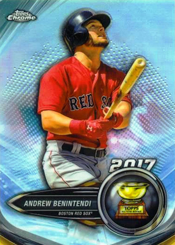 2018 TOPPS NOW #908 ANDREW BENINTENDI GAME-SAVING CATCH FOR FINAL