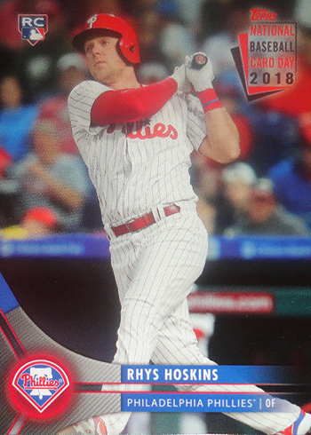 2018 Topps National Baseball Card Day Philadelphia Phillies SGA PH-1 Rhys Hoskins