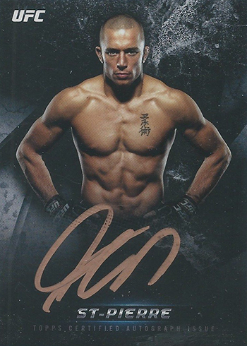 2018 Topps UFC Knockout AKA Ink George St-Pierre