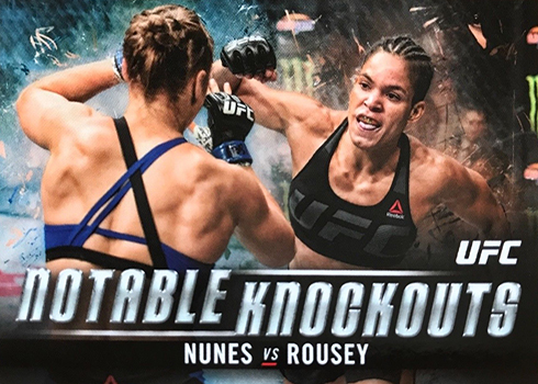 2018 Topps UFC Knockout Amanda Nunes Ronda Rousey