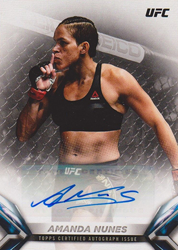 2018 Topps UFC Knockout Knockout Autographs Amanda Nunes