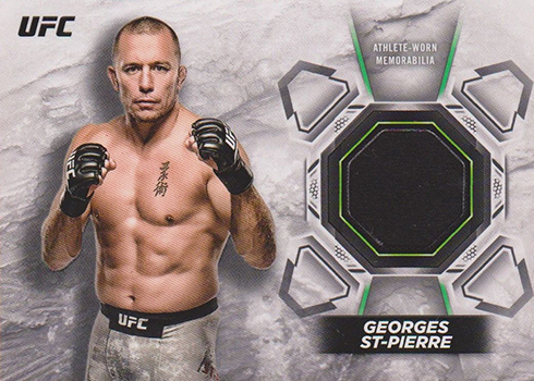 2018 Topps UFC Knockout Knockout Relic Georges St-Pierre