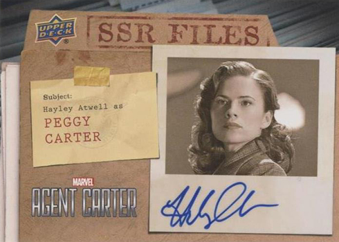 2018 Upper Deck Agent Carter SSR Files Autographs Hayley Atwell