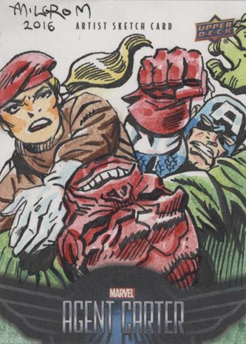 2018 Upper Deck Agent Carter Sketch Card Al Milgrom