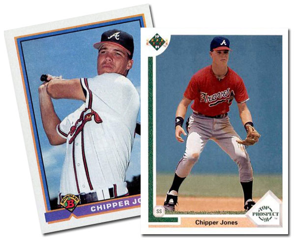 5 Vintage 1991 MLB Cracker Jack Prize Mini Baseball Cards 