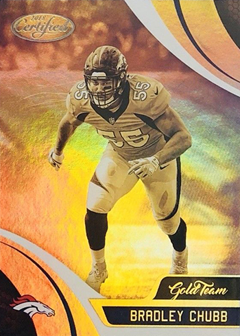 : 2018 Panini Absolute Newcomers Memorabilia #9 Bradley Chubb RC  Rookie Jersey NFL Football Card Broncos : Collectibles & Fine Art