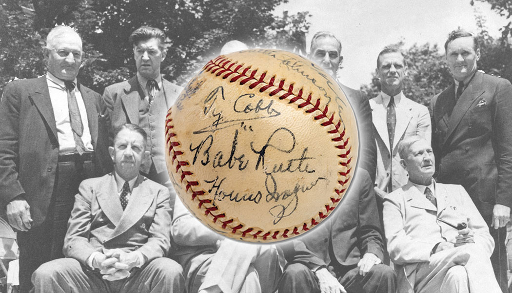 Babe Ruth & Honus Wagner Signed Ball, ca. 1933