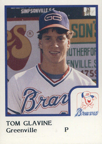 1986 Greenville Braves ProCards Tom Glavine