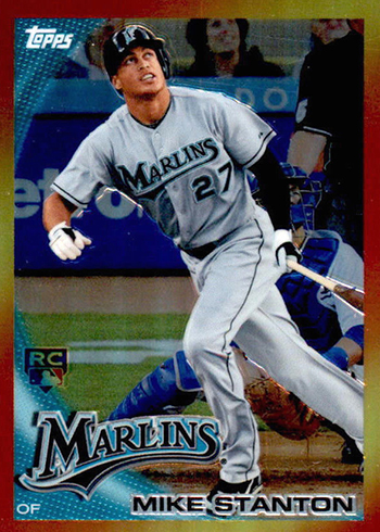 Giancarlo Mike Stanton Rookie RC Baseball Card Lot (11) Marlins