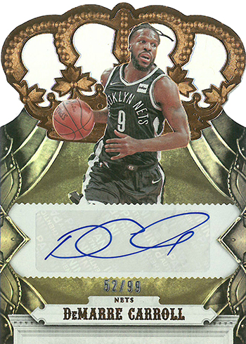 2017-18 Panini Crown Royale Basketball Crown Autographs DeMarre Carroll