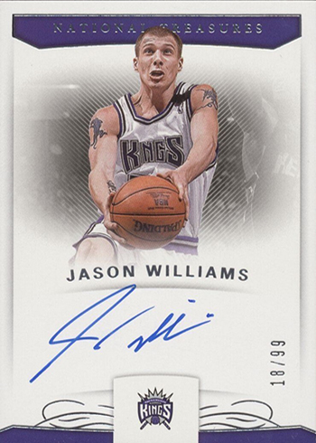 NBA JASON WILLIAMS AUTO 2017-18 PANINI NATIONAL TREASURES BASKETBALL KINGS Autograph /99枚限定 ジェイソン ウィリアムス 直筆 サイン