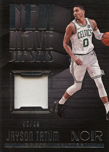 2017-18 Panini Noir Basketball New Wave Jerseys Jayson Tatum
