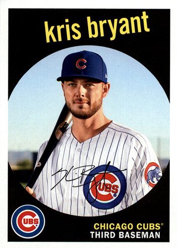 2018 Topps High Tek Black and White Variation Kris Bryant Autograph Auto  #16/30 - Sportsnut Cards