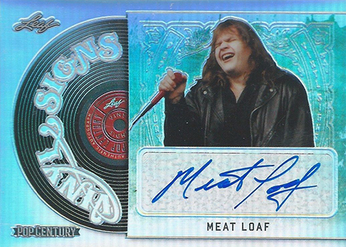 2018 Leaf Metal Pop Century Vinyl Signs Meat Loaf