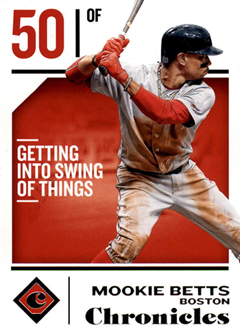 2018 Panini Chronicles Baseball Mookie Betts