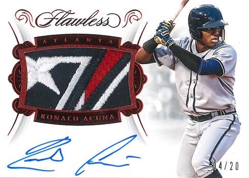 2018 Panini Flawless Baseball Rookie Patch Autographs